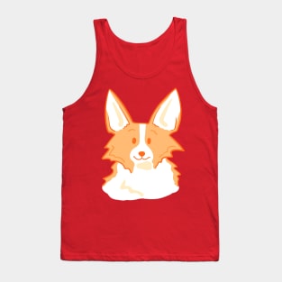 Adorable Little Orange Corgi Tank Top